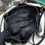 Prada Re-Nylon And Brushed Leather Bag 1BH038 Black